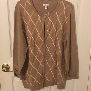 Croft & Barrow Beige Sweater Size 1X